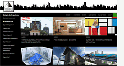 Desktop Screenshot of colegiodearquitetos.com.br